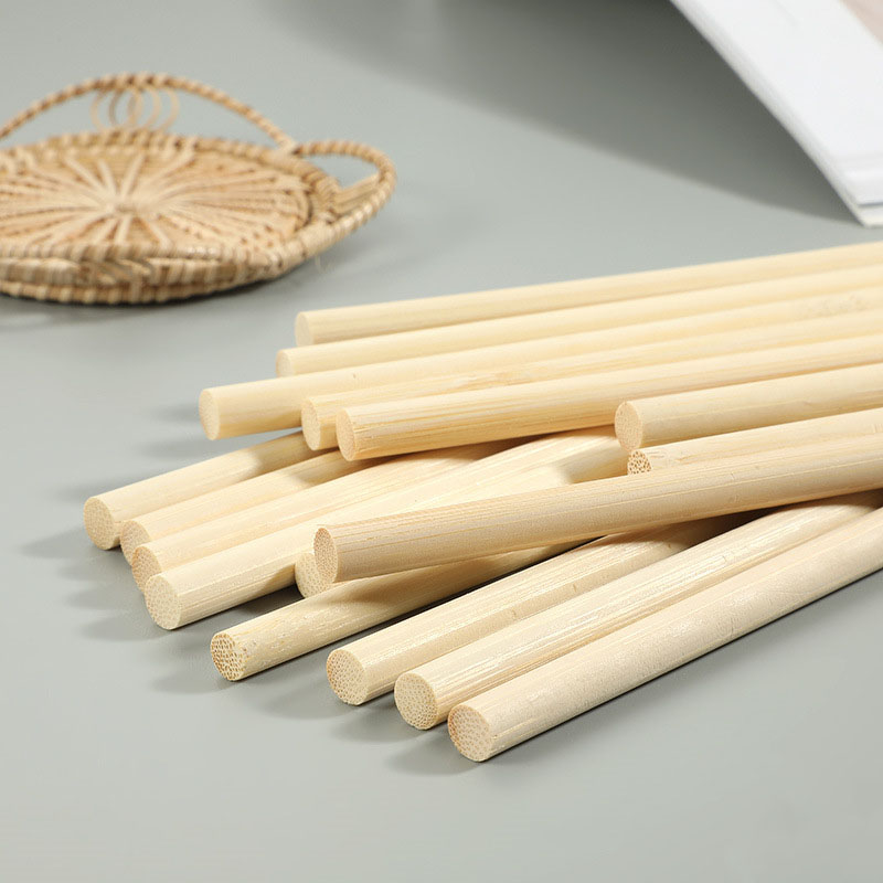 Art Craft Stick - 6/10/20/30/40pcs Round Wooden Bamboo Sticks DIY