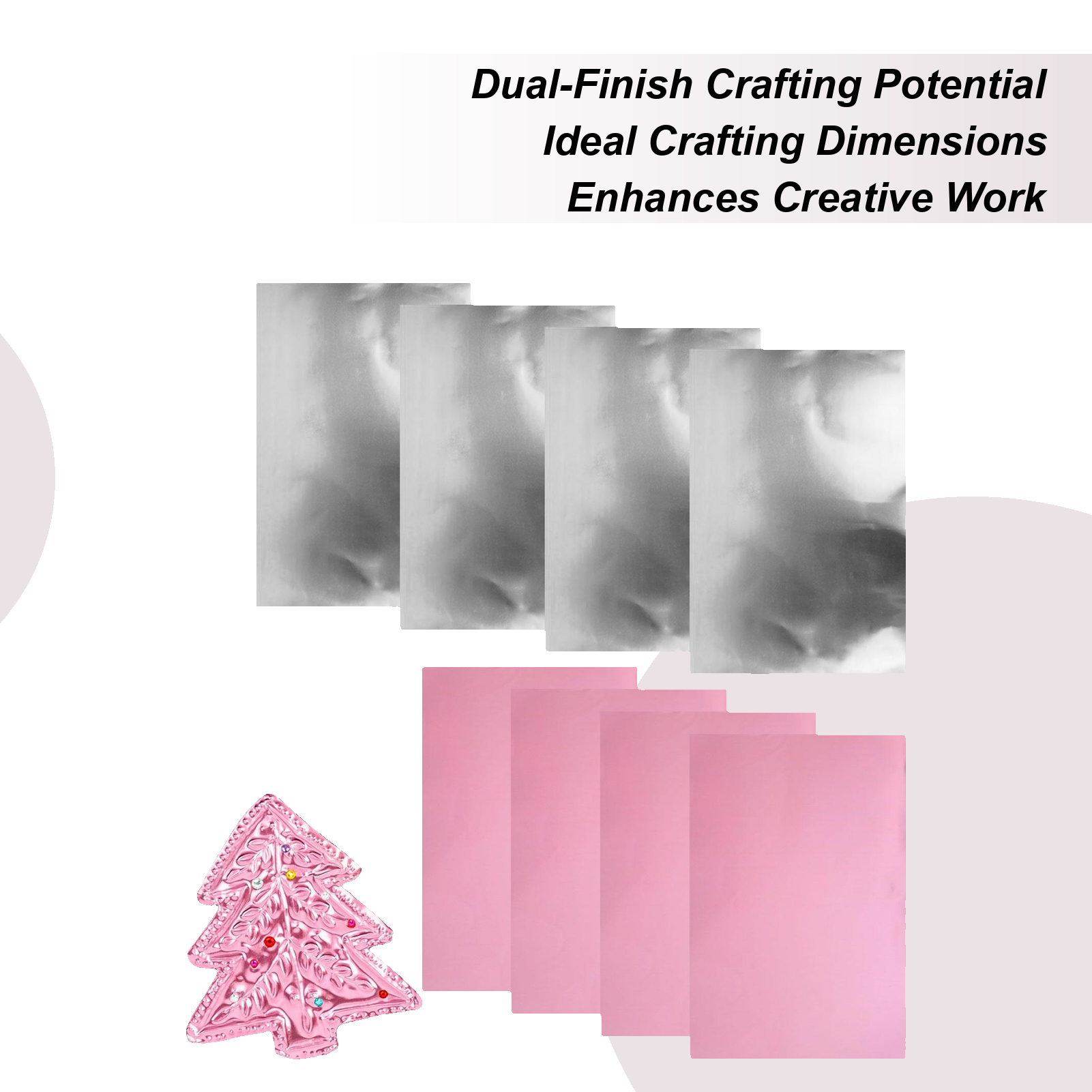 Art Craft In Paper - Embossing Foil 8 Pieces Aluminum Craft