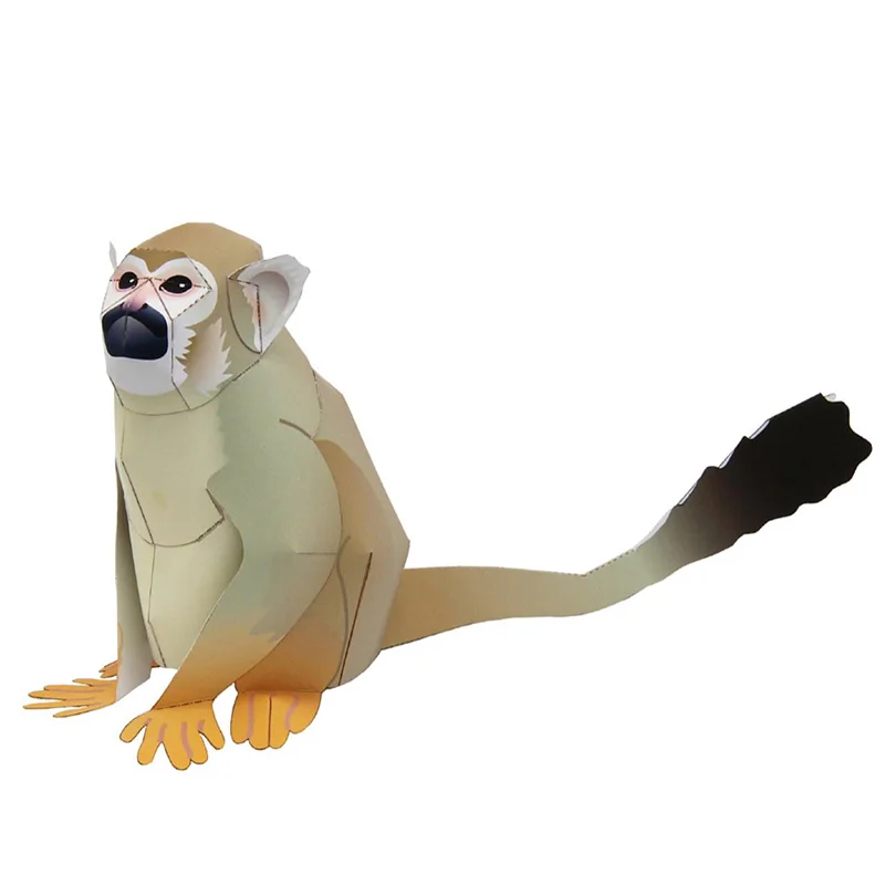 Art Craft With Cardboard - Squirrel Monkey Origami Art Folding Mini