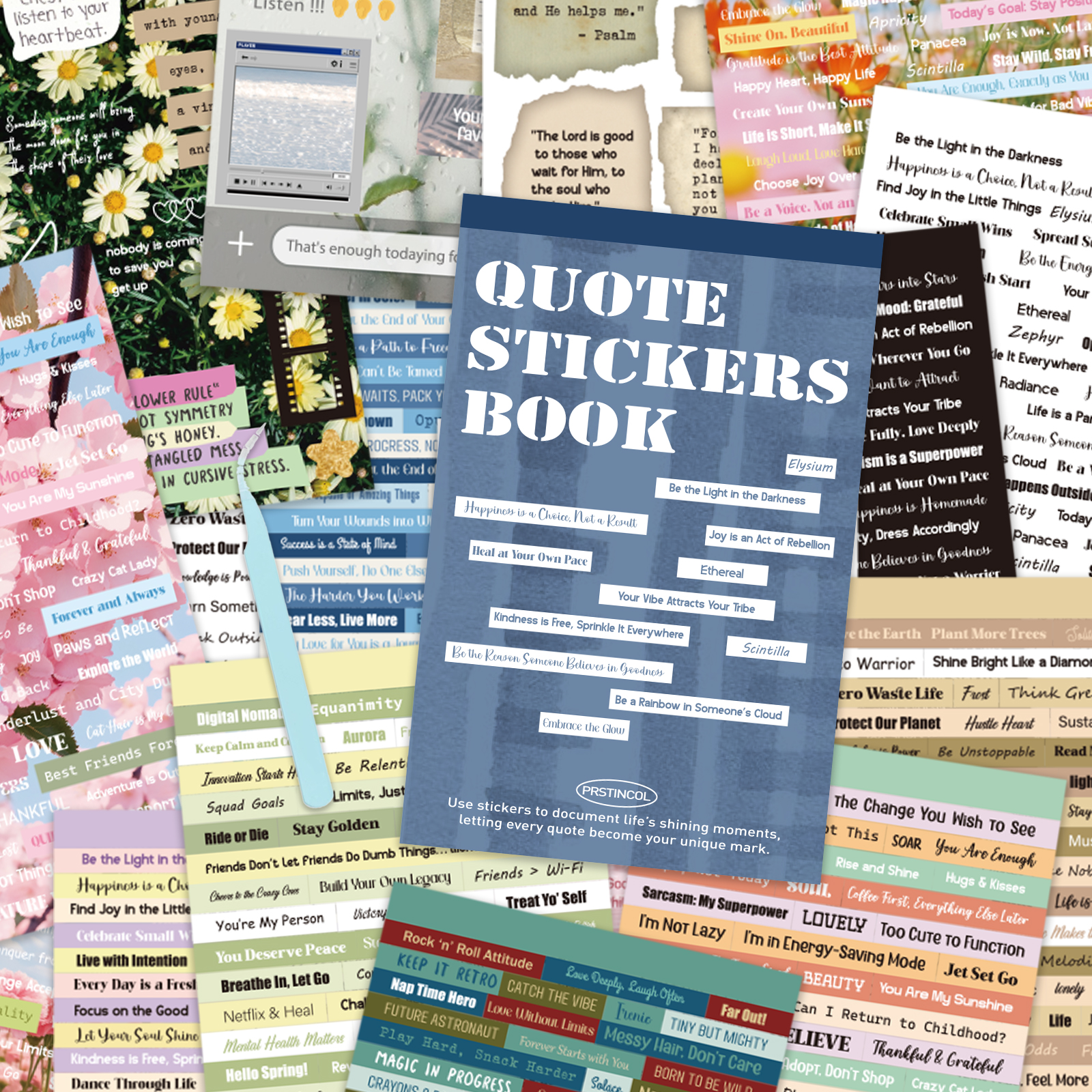 Art Craft Quotes - 48 Sheets English Quotes Stickers for