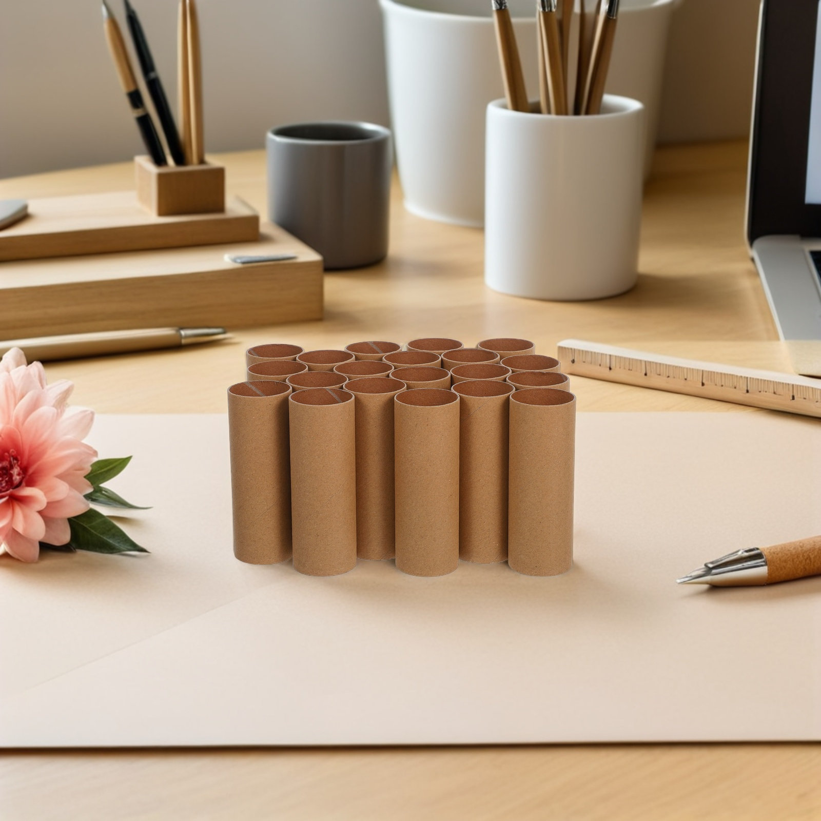 Art Craft With Cardboard - 30Pcs Cardboard Craft Tubes Round Paper