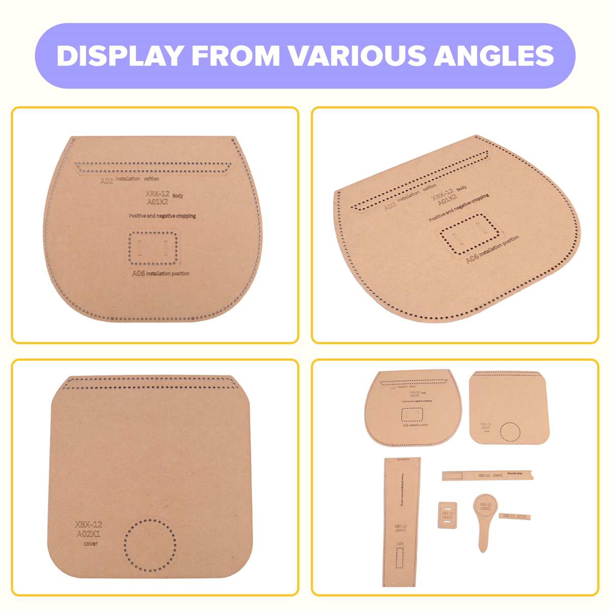 Leather Tooling Kit - A06K DIY Leather Tool Kit Kraft