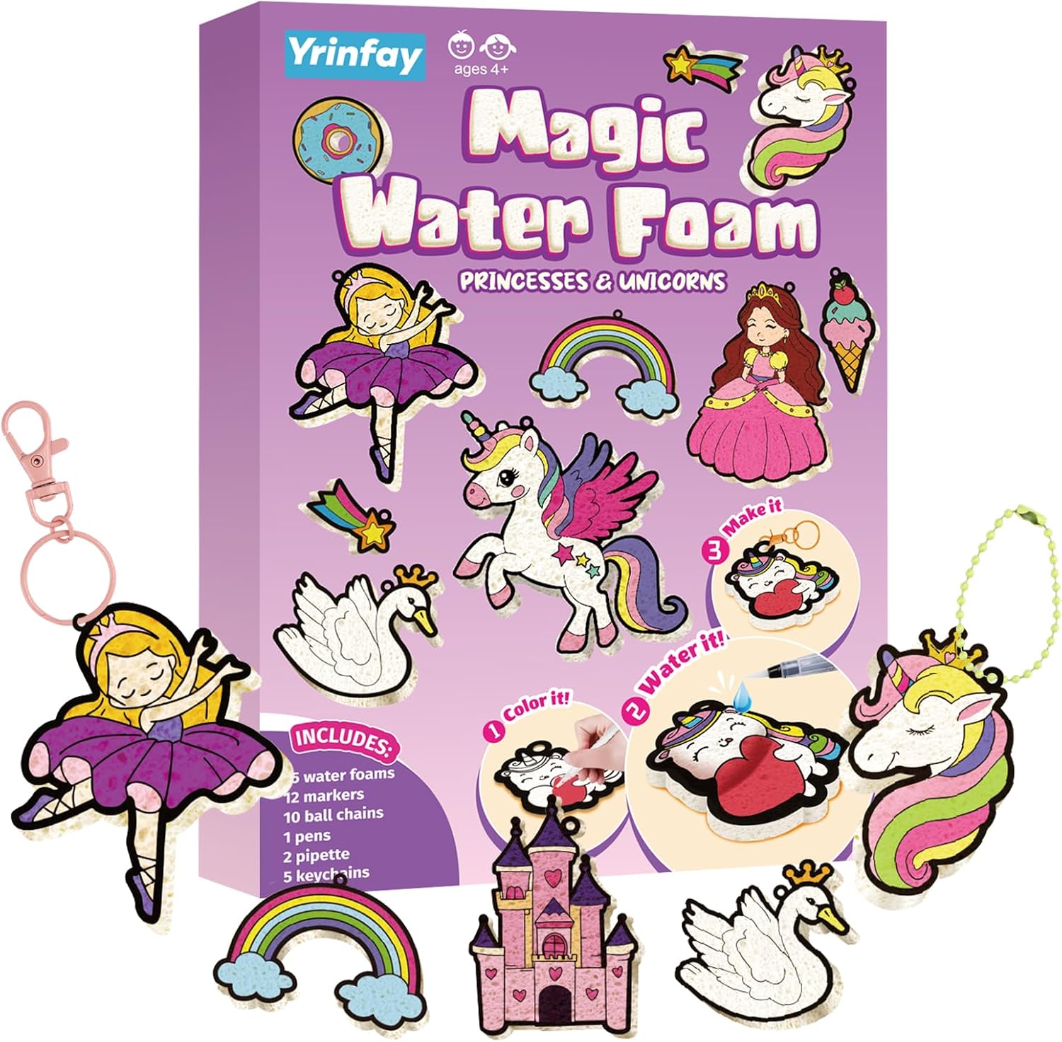 Art Craft Unicorn - Magic Aqua Princess & Unicorn Puff