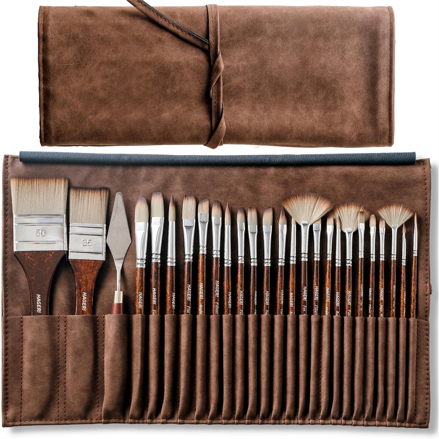 Gouache Paint Set - 26 Pcs Paint Brushes Set with