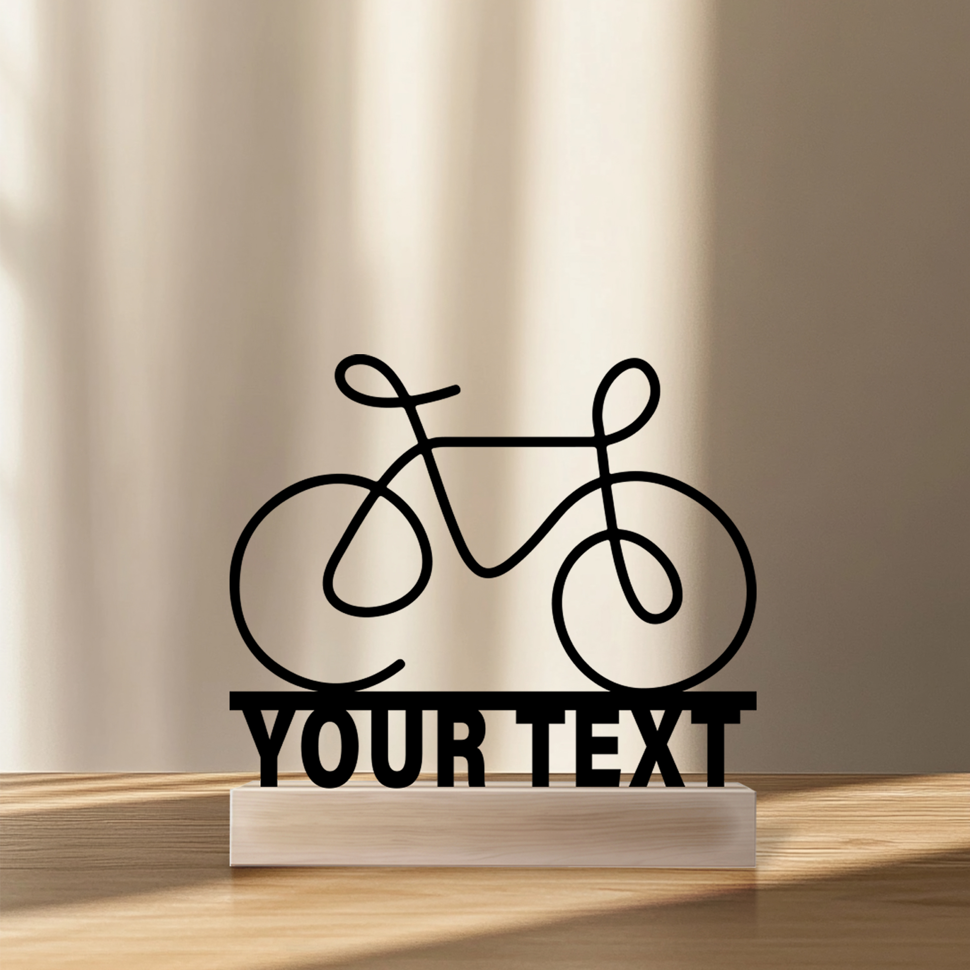 Art Craft Simple - 1pc Simple bicycle bike Customized Name