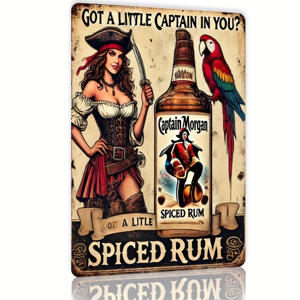 Art & Craft Teacher - Captain Morgan Spiced Rum Vintage Metal