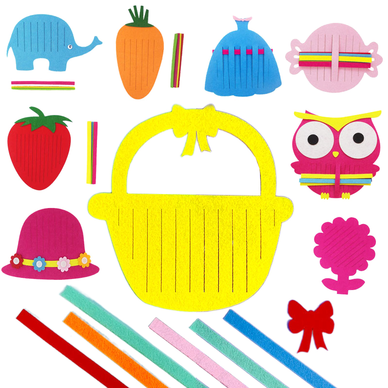 Art Craft Kits For Kids - Children Handmade Weaving Toys Non-woven Weaving