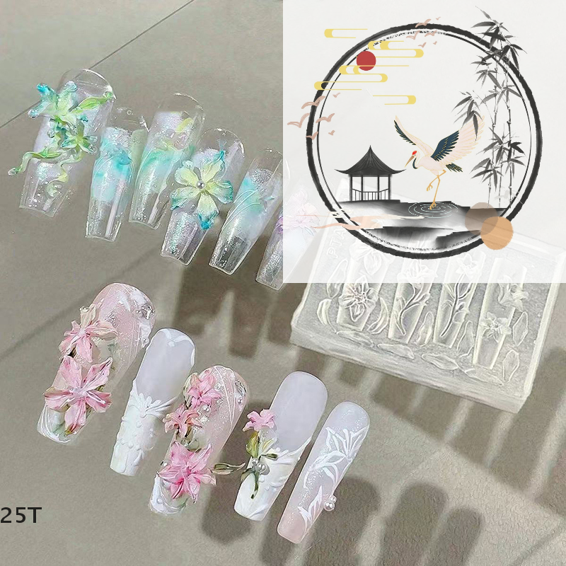 Art Craft Template - 3D Mold Silicone Nail Art Decorations
