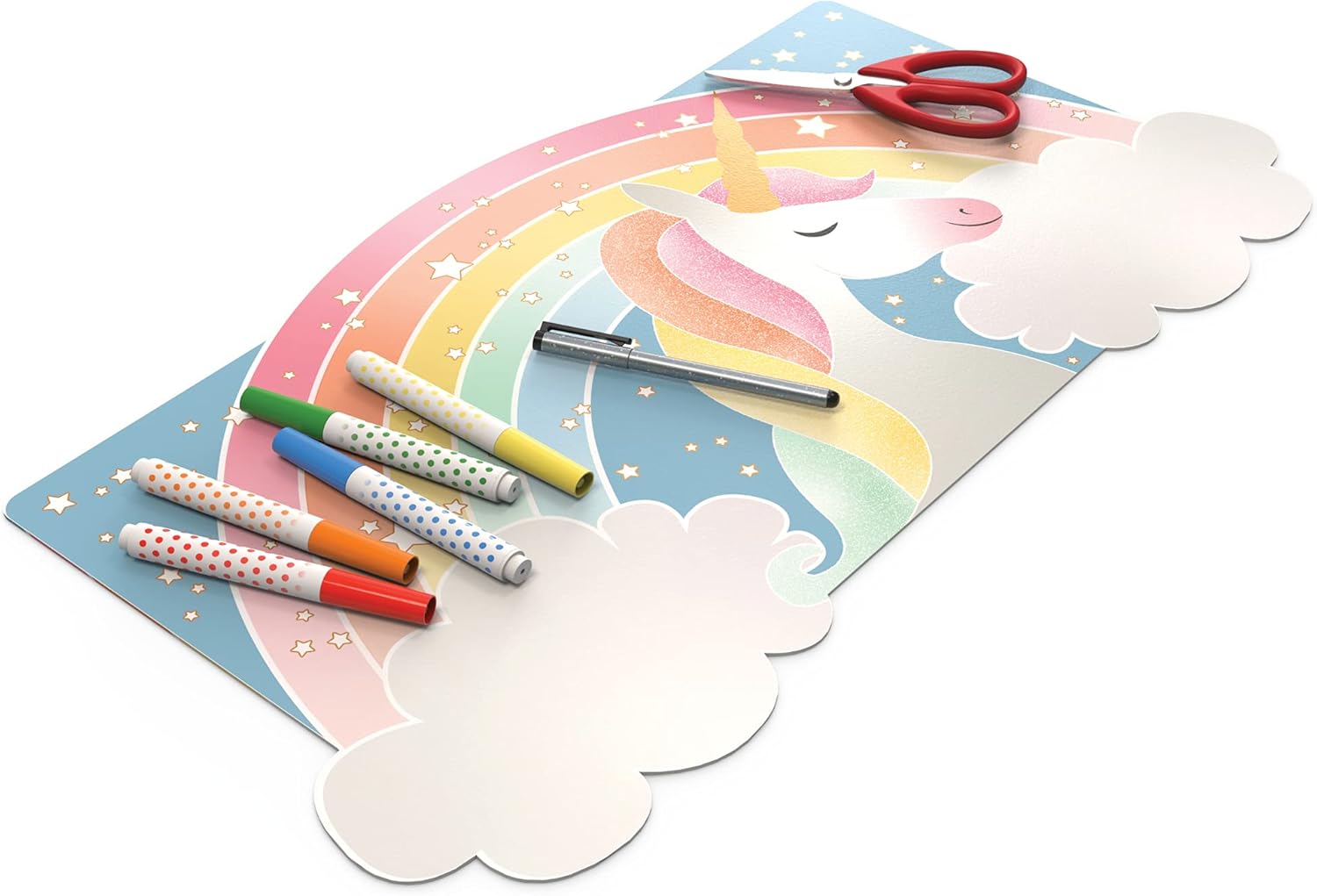 Art Craft Unicorn - Unicorn Kids Desk Mat for Schoolwork