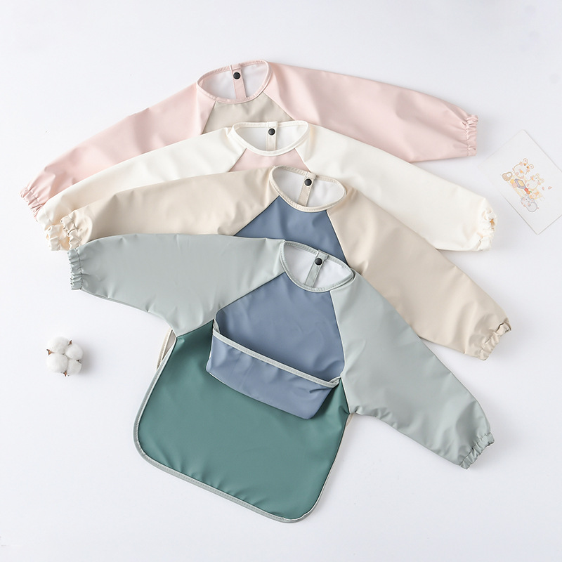 Kids Baby Long Sleeved PU Bibs – обзор и цена Art Craft Kits For Kids