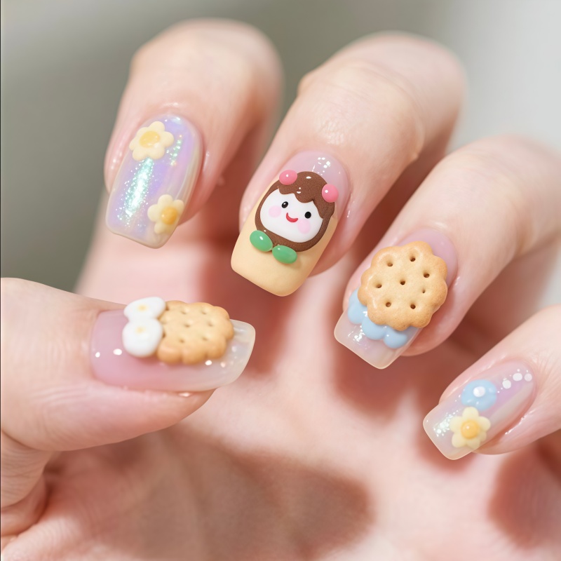 Cute Animal Nail Art & Cookie  – обзор и цена Art Craft Template