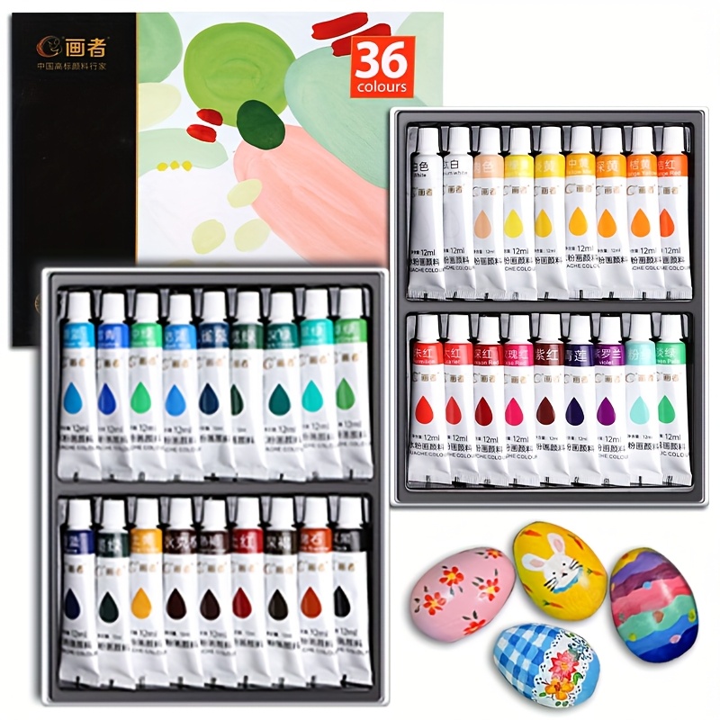 Gouache Paint Set 36 Colors 12 – обзор и цена Gouache Paint Set