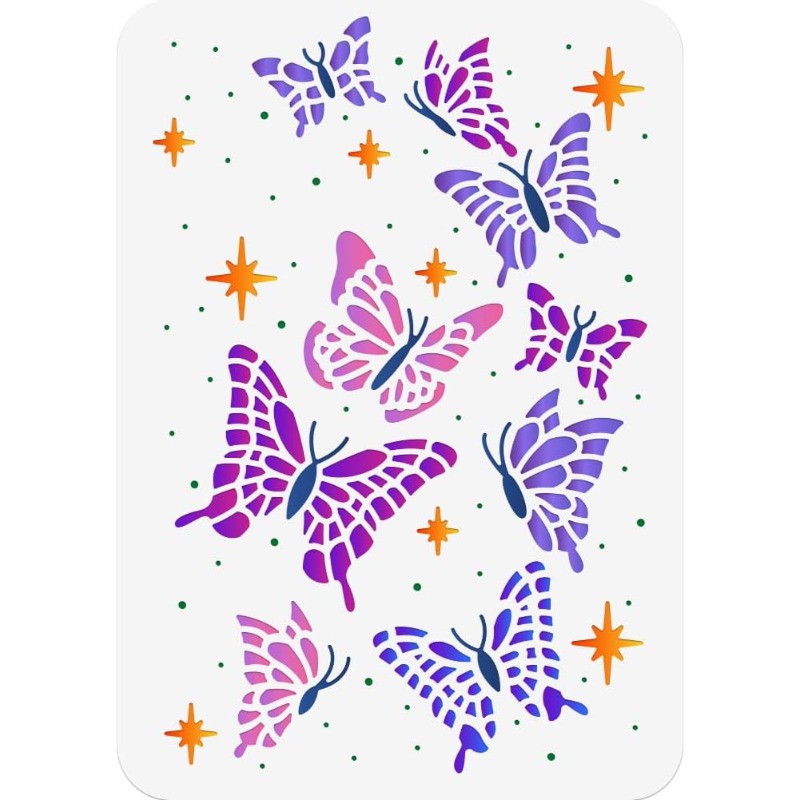 Butterfly Painting Stencil 11. – обзор и цена Art Craft Template