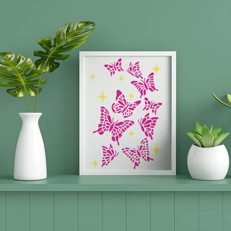 Butterfly Painting Stencil 11. – обзор и цена Art Craft Template