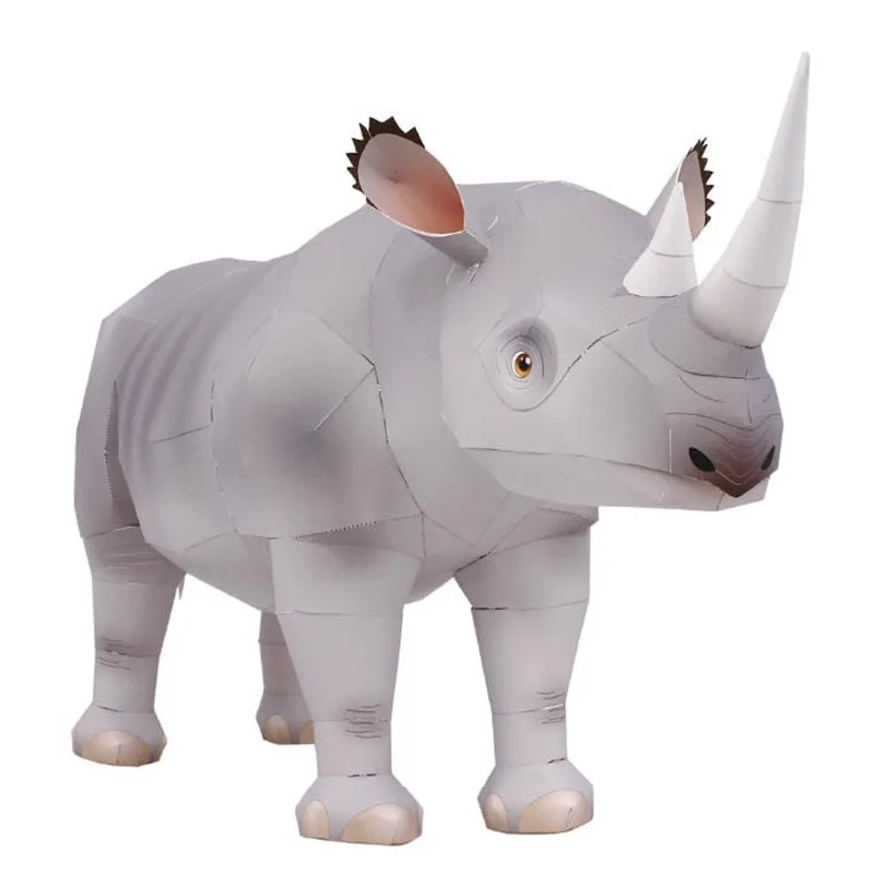 Rhinoceros Hook-lipped Handmad – обзор и цена Art Craft With Cardboard