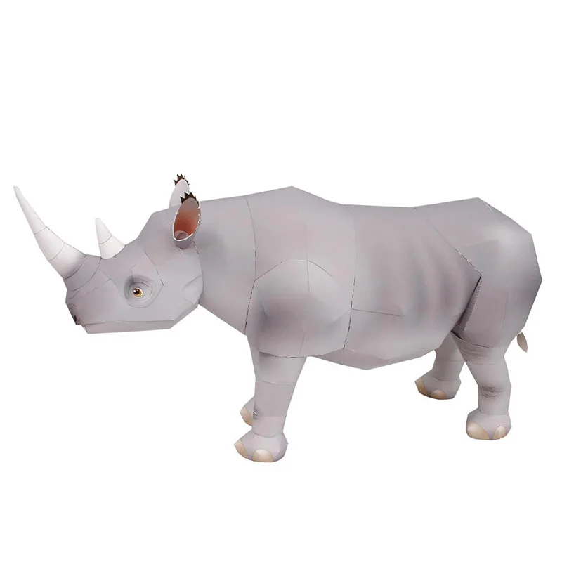 Rhinoceros Hook-lipped Handmad – обзор и цена Art Craft With Cardboard