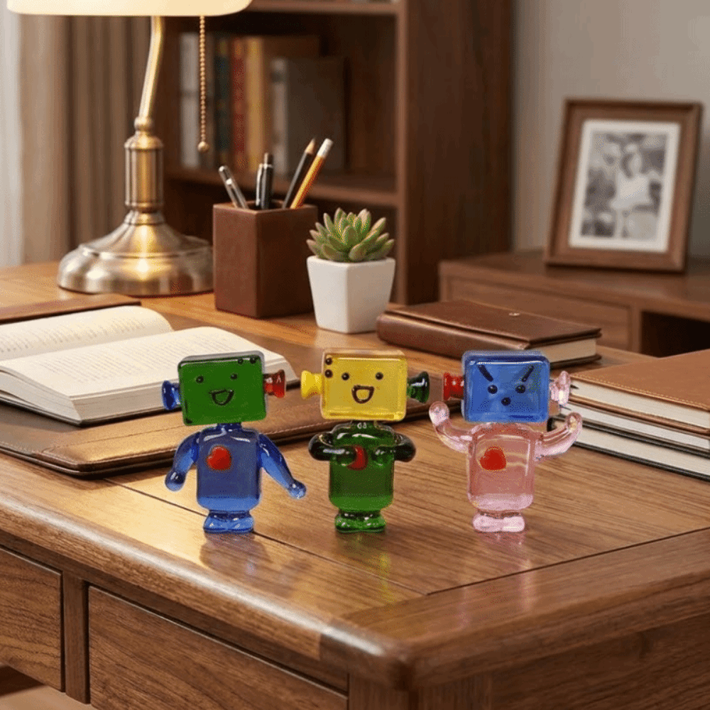 Cute Colorful Face Robot Ornam – обзор и цена Art Craft Robot