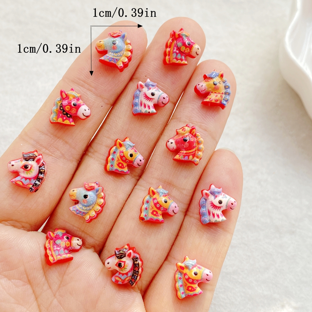 50pcs Resin Cute Mini Red Anim – обзор и цена Art Craft Unicorn