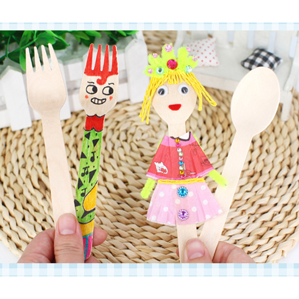 50Pcs Wooden Spoons Semi Finis – обзор и цена Art Craft Class