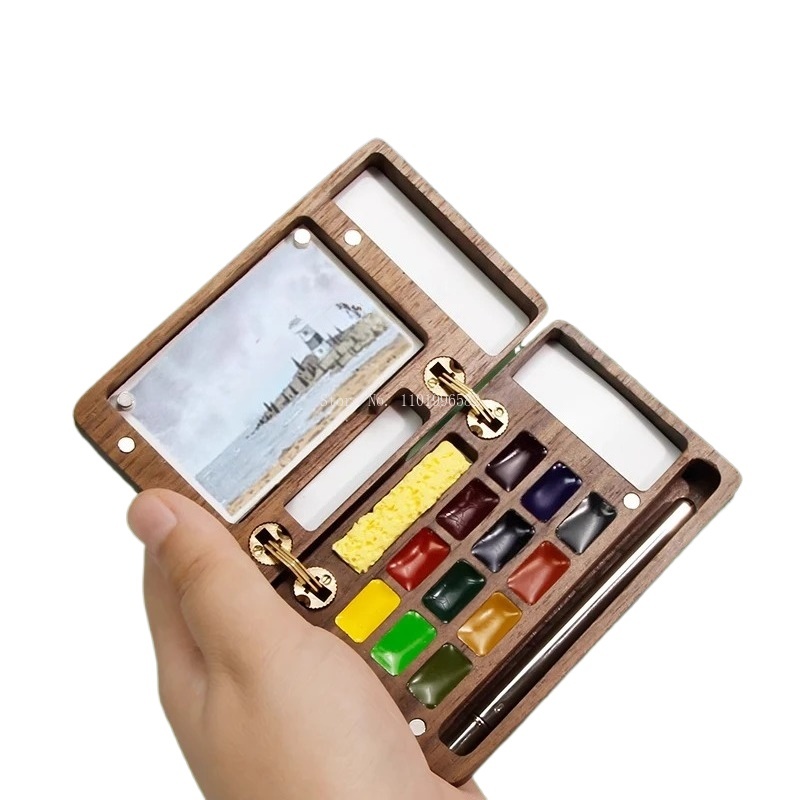 Travel Painting Box Solid Wood – обзор и цена Gouache Paint Set