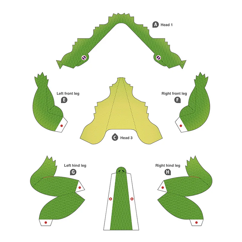 Crocodile Folding Origami Art  – обзор и цена Art Craft With Cardboard