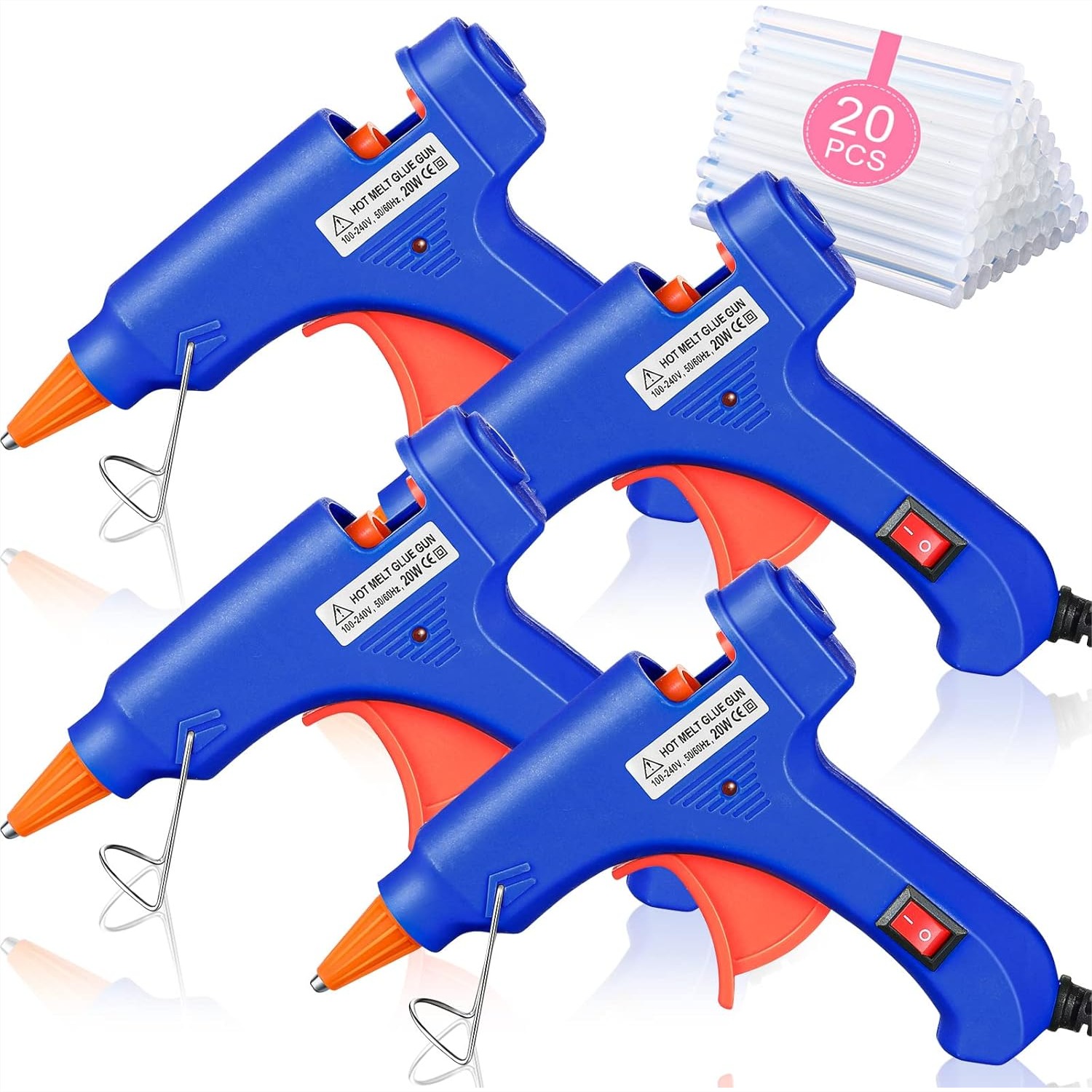 4 Pieces Mini Hot Glue Gun Wit – обзор и цена Art Craft Class