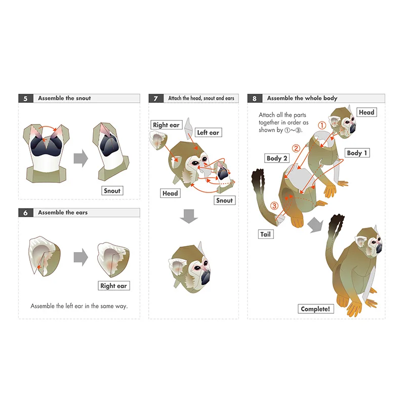 Squirrel Monkey Origami Art Fo – обзор и цена Art Craft With Cardboard