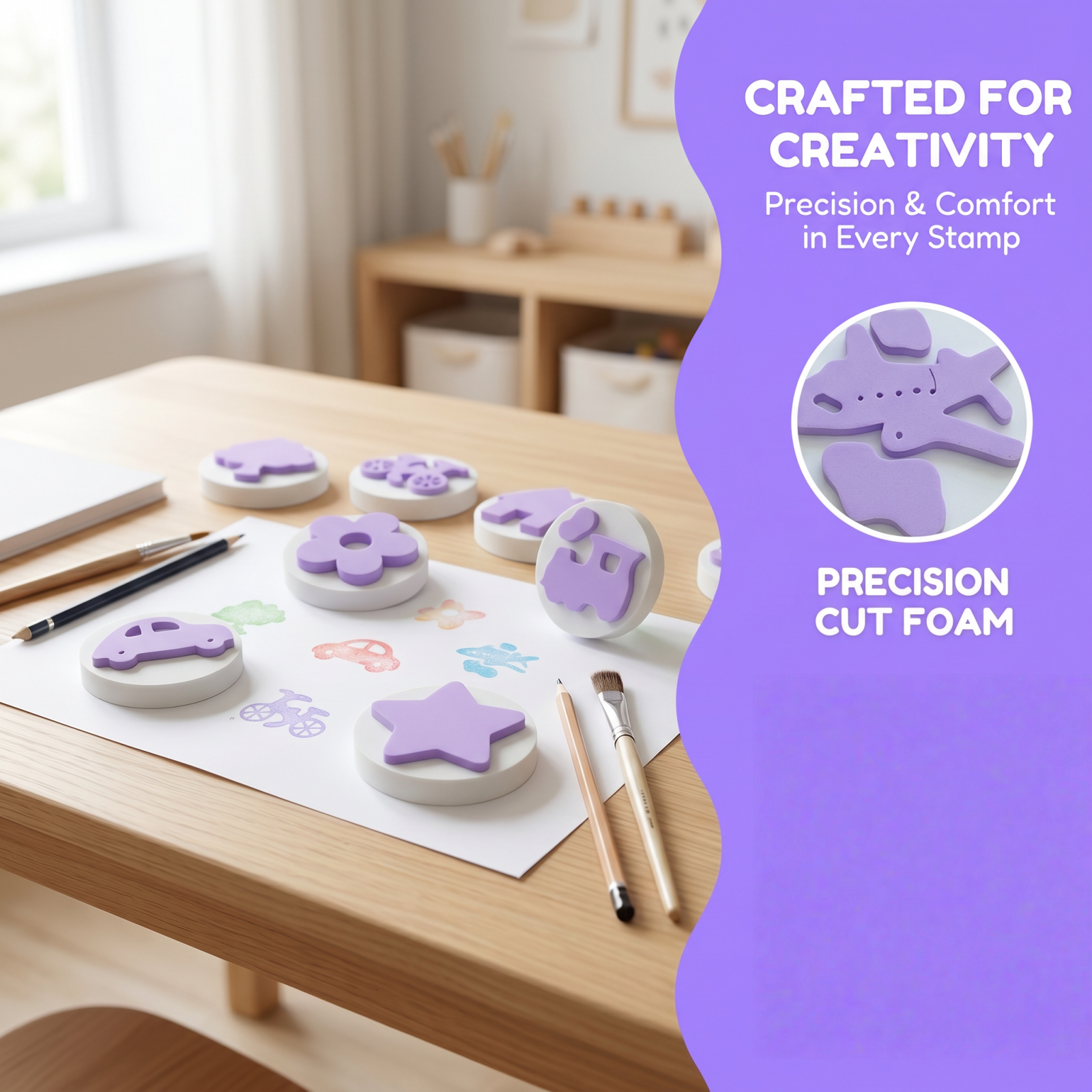 24Pcs EVA Foam Stamp Set, Non- – обзор и цена Art Craft Stick