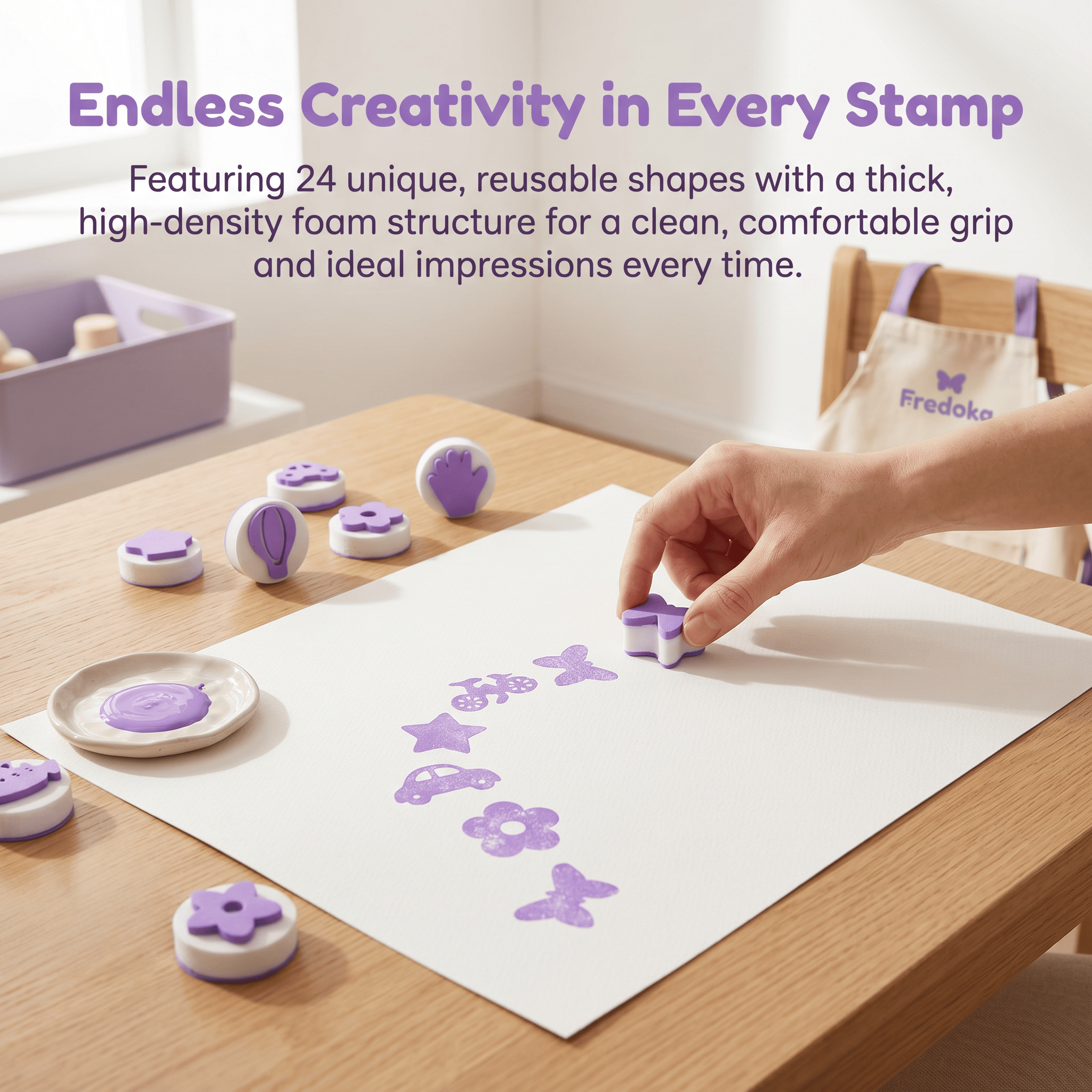 24Pcs EVA Foam Stamp Set, Non- – обзор и цена Art Craft Stick