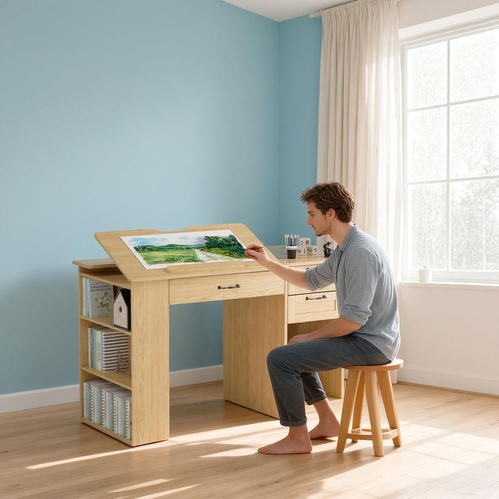 Adjustable Desk with Storage,  – обзор и цена Art & Craft Teacher