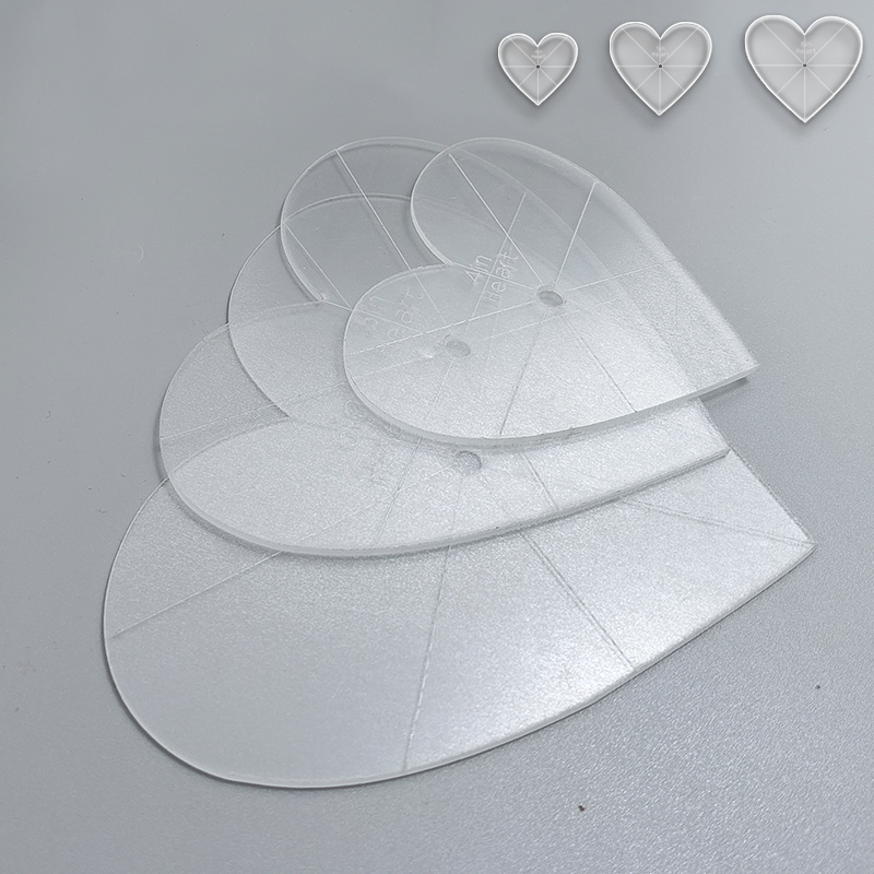3pcs Heart-Shaped Acrylic Quil – обзор и цена Art Craft Template