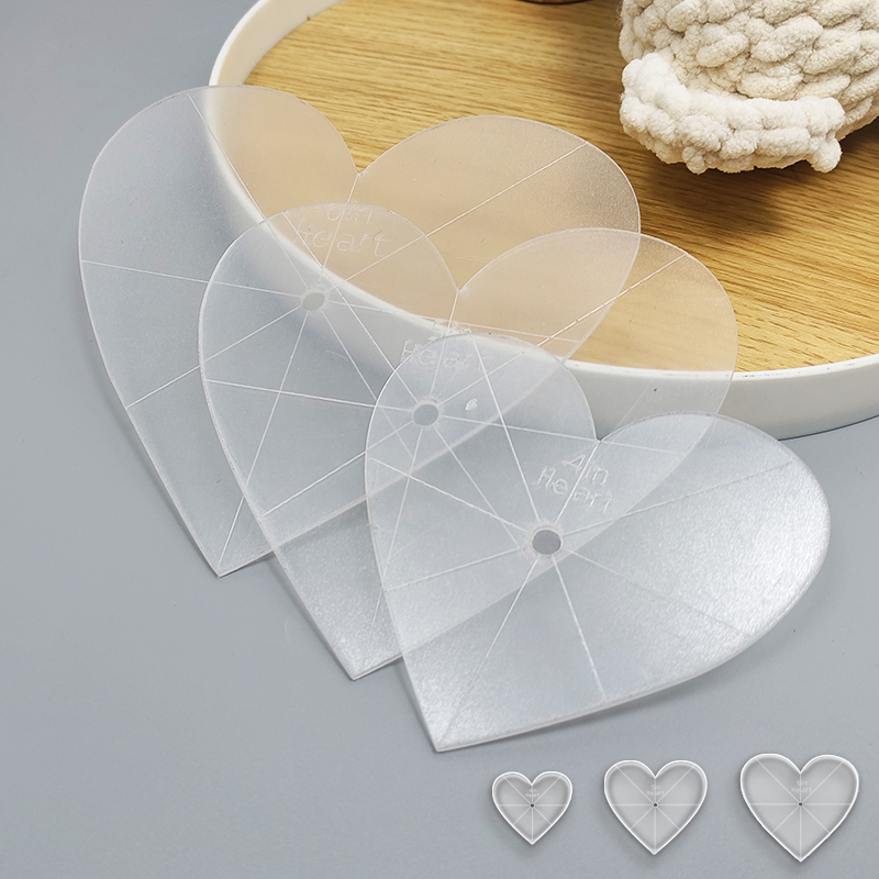 3pcs Heart-Shaped Acrylic Quil – обзор и цена Art Craft Template