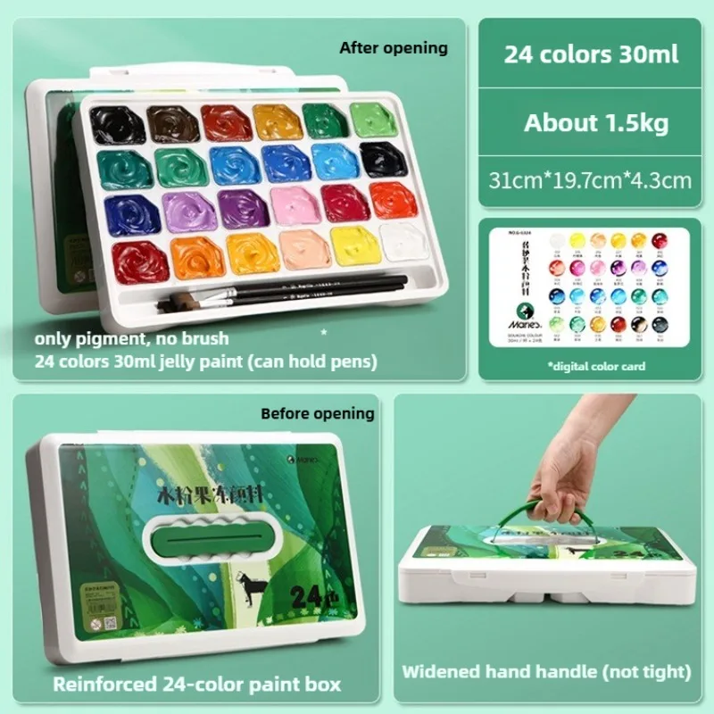 24Color Jelly Gouache Paint Se – обзор и цена Gouache Paint Set