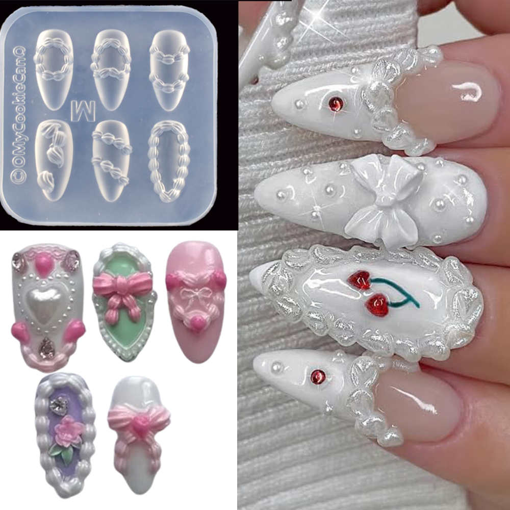 1pc 3D French Cream Nail Art S – обзор и цена Art Craft Template