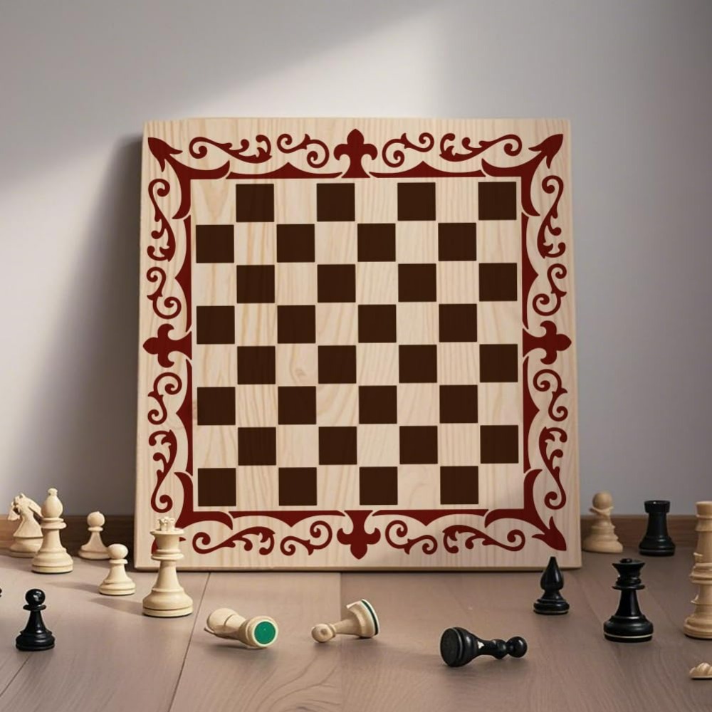 2Pcs Chess Pieces Stencil Lace – обзор и цена Art Craft Template