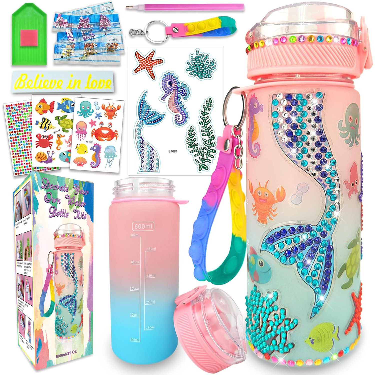 Decorate Your Own Water Bottle – обзор и цена Art Craft Kits For Kids