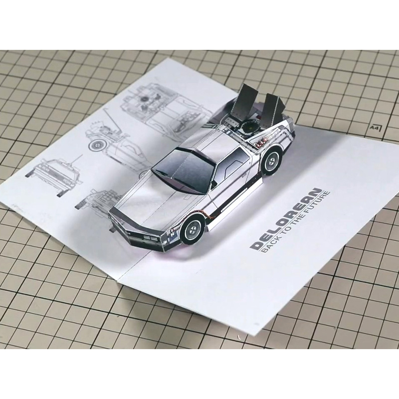 Back To The Future POP-UP Card – обзор и цена Art Craft With Cardboard
