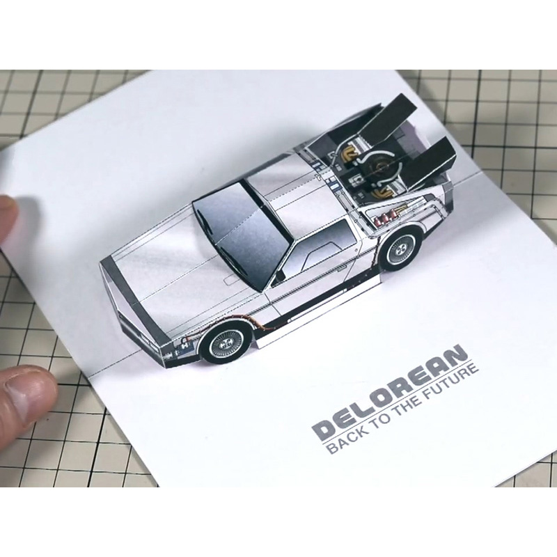 Back To The Future POP-UP Card – обзор и цена Art Craft With Cardboard