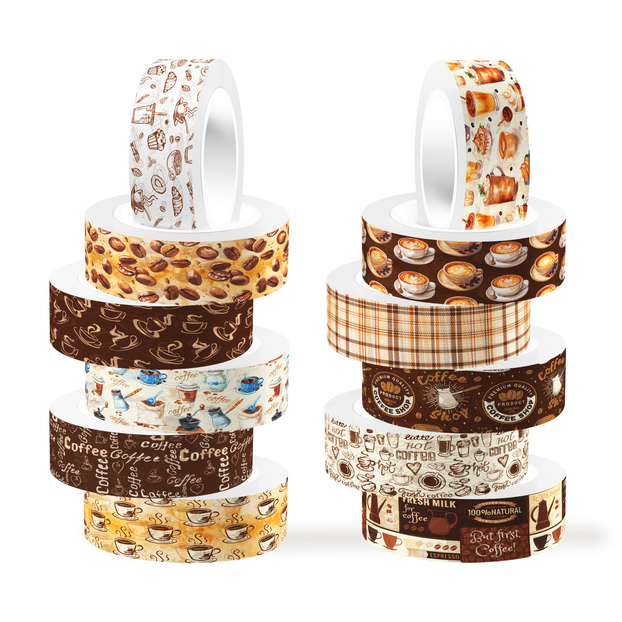Vintage Coffee Pattern Washi T – обзор и цена Art And Craft Photos