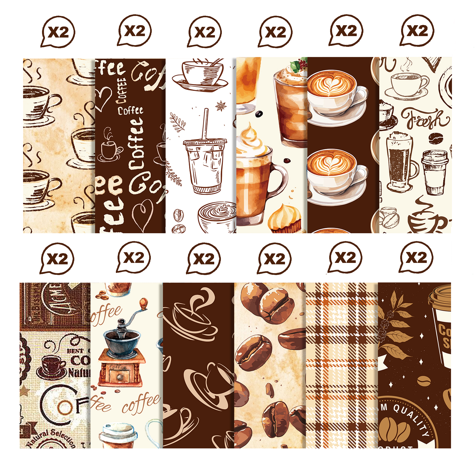 Vintage Coffee Pattern Washi T – обзор и цена Art And Craft Photos