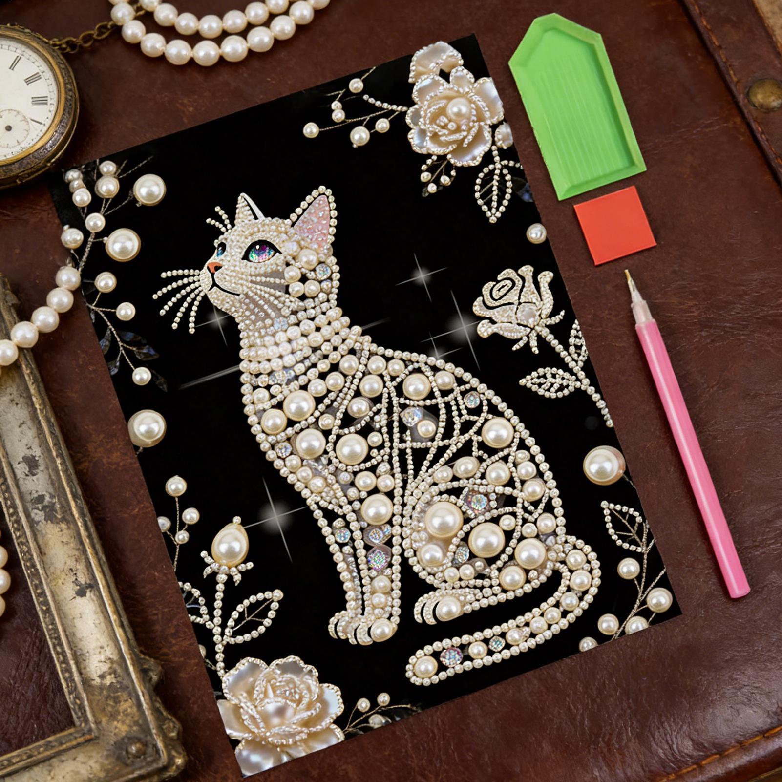 Cat Shape Pearl Painting Kits  – обзор и цена Art Craft Mother'S Day