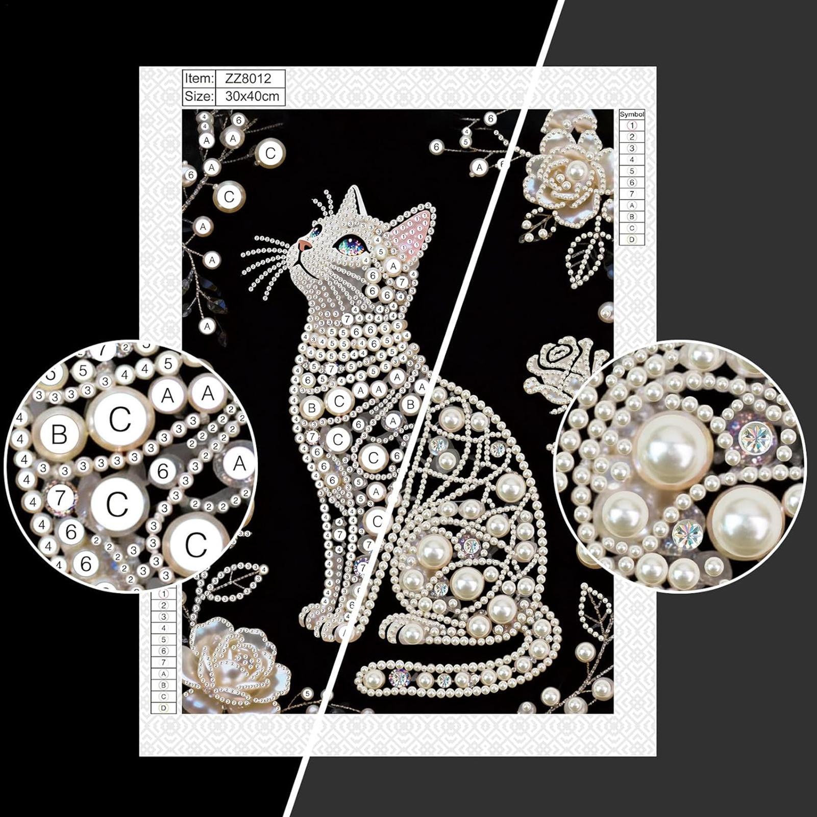 Cat Shape Pearl Painting Kits  – обзор и цена Art Craft Mother'S Day