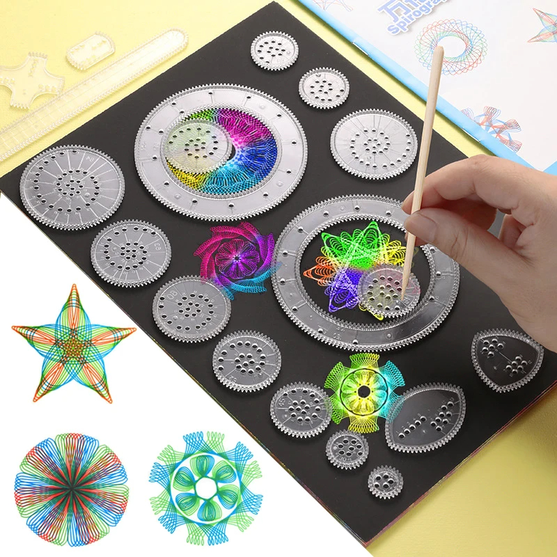 Funny Spirograph Drawing Toys  – обзор и цена Art Craft Template