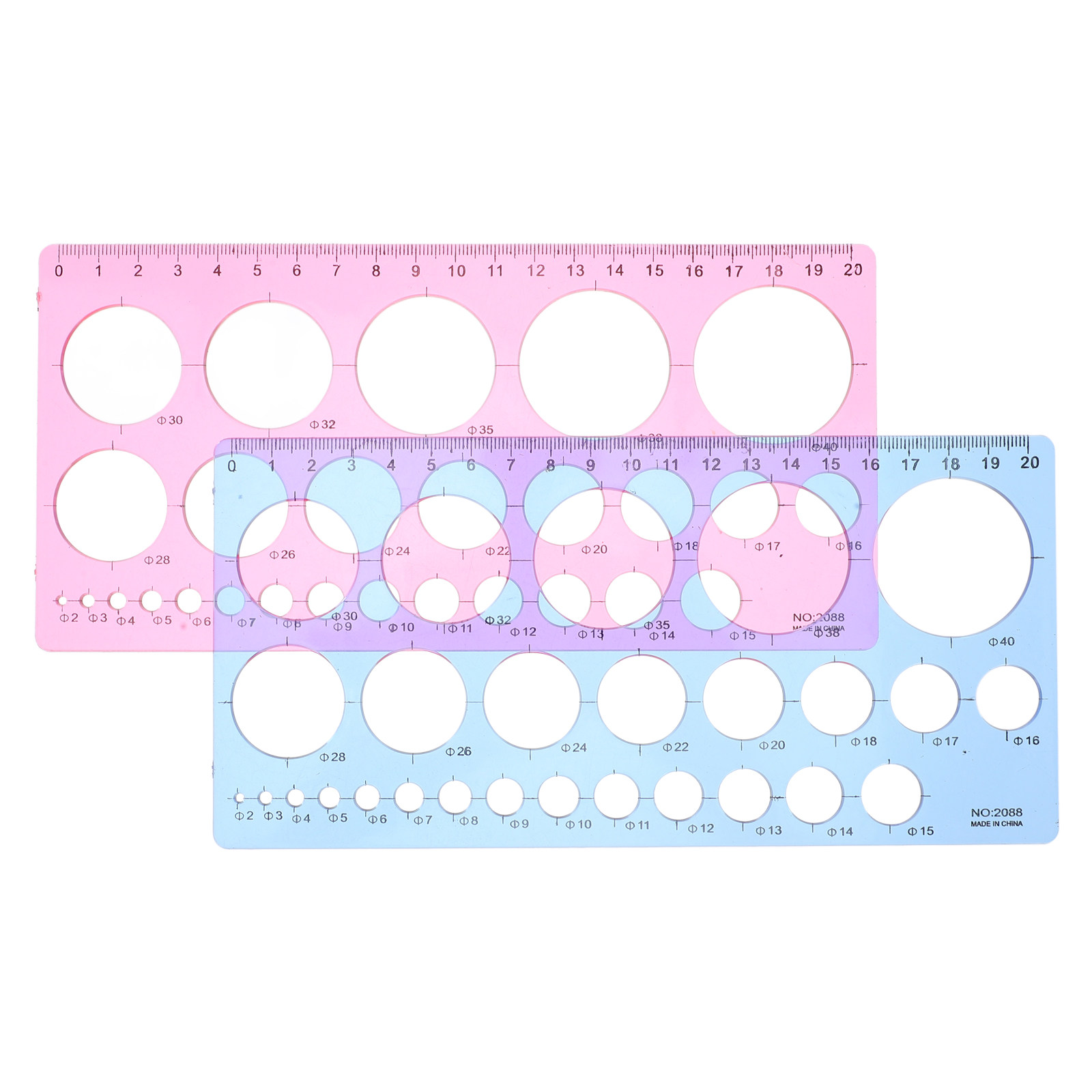 2Pcs Circle Template Ruler Geo – обзор и цена Art Craft Template