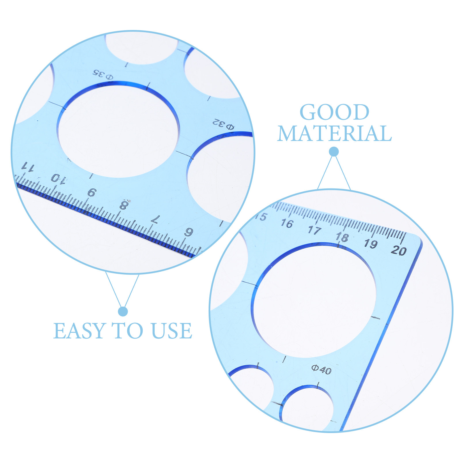 2Pcs Circle Template Ruler Geo – обзор и цена Art Craft Template