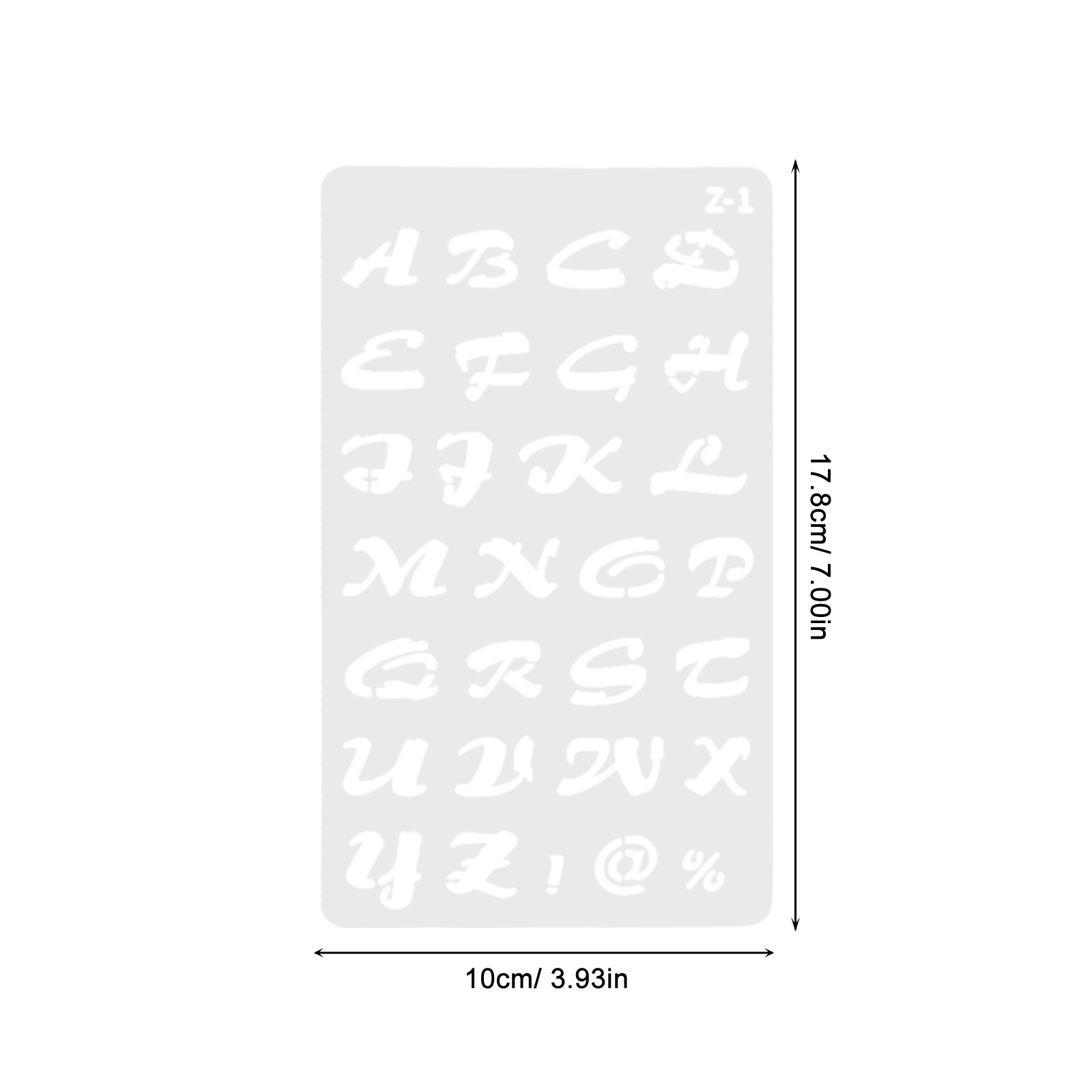20Pcs Reusable Plastic Alphabe – обзор и цена Art Craft Template