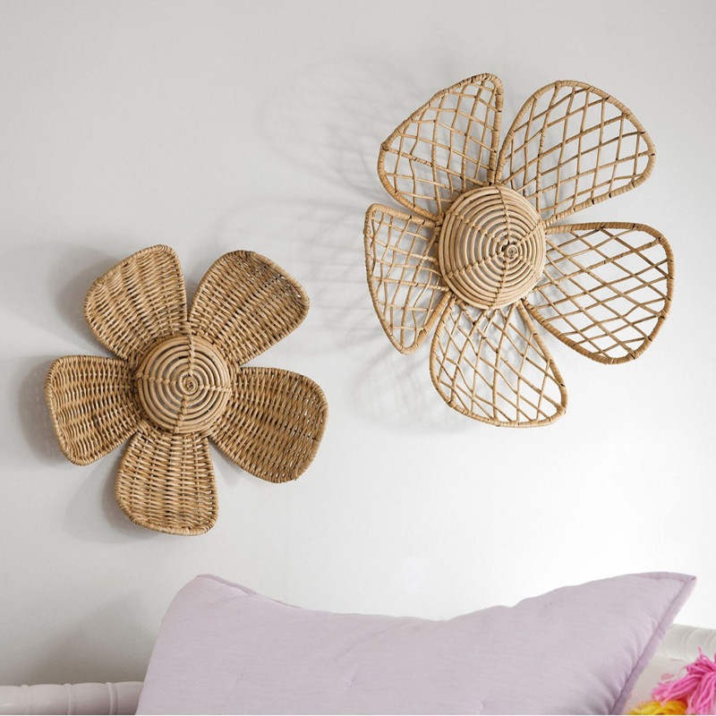 Nordic Woven Rattan Flower Wal – обзор и цена Art And Craft Photos