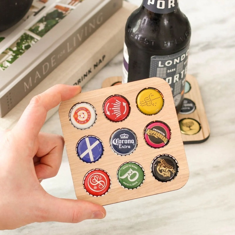 Wood Beer Cap Collector Coaste – обзор и цена Art Craft Display