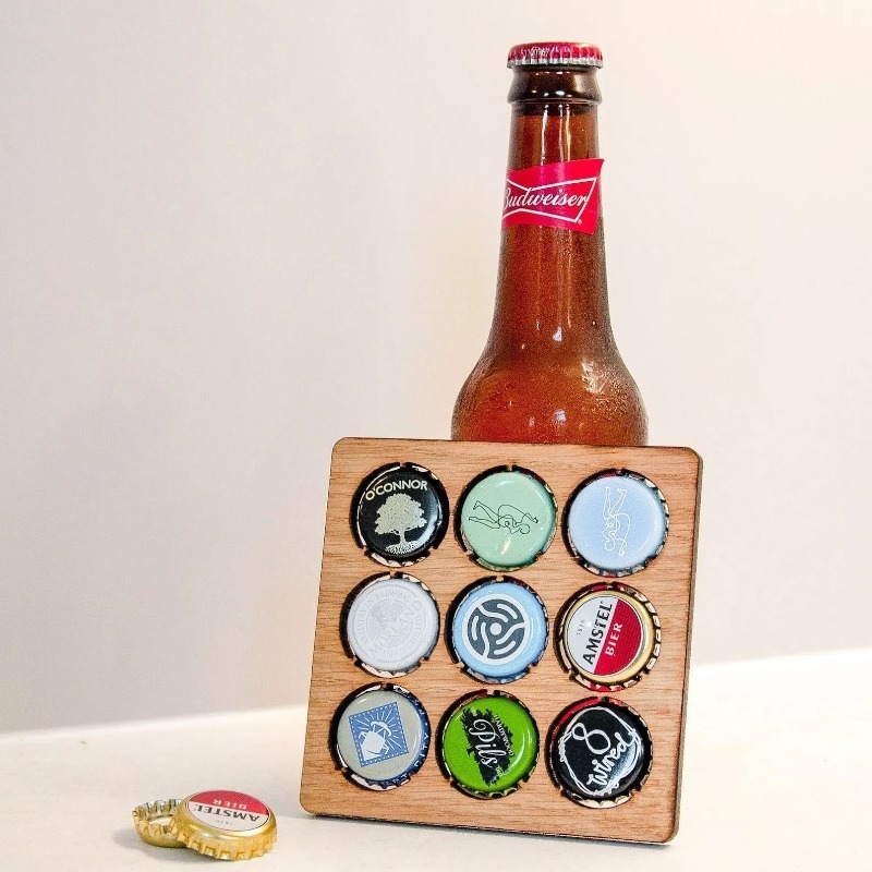 Wood Beer Cap Collector Coaste – обзор и цена Art Craft Display