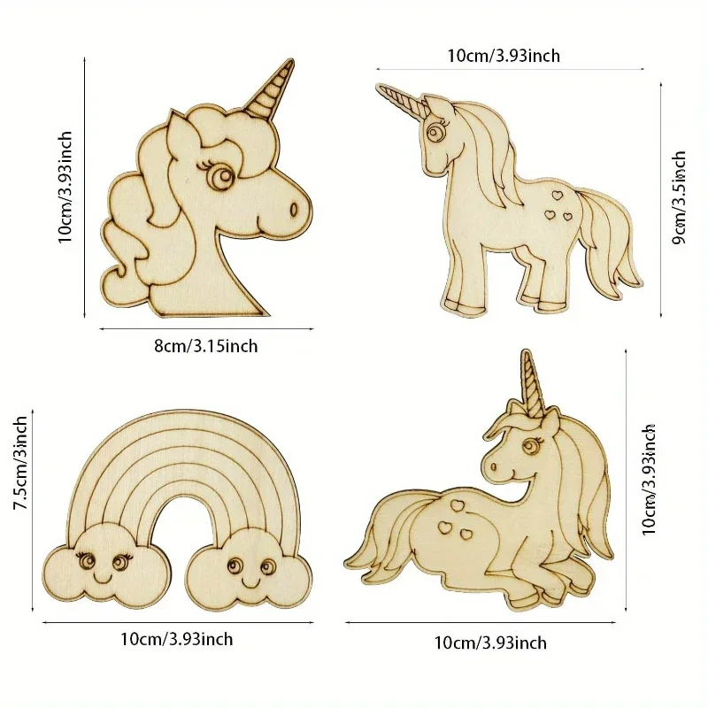 24Pcs Unicorn Wooden Craft Set – обзор и цена Art Craft Unicorn